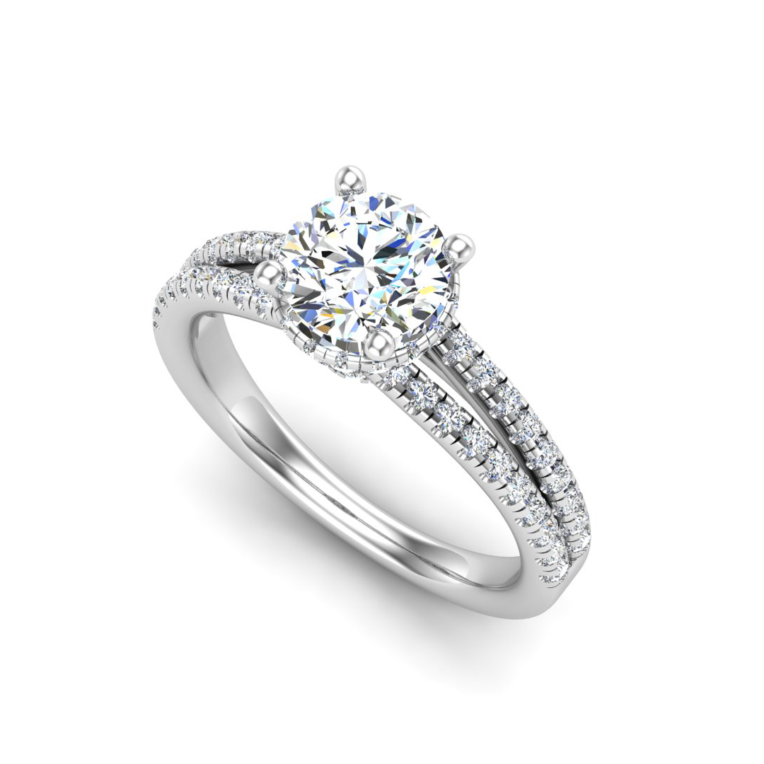 Collins Halo Engagement Ring